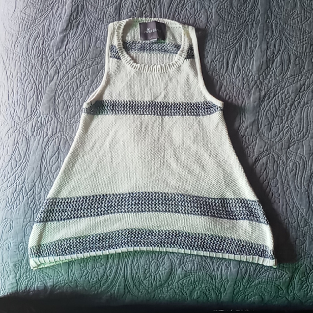 Knit T-Shirt Black and White